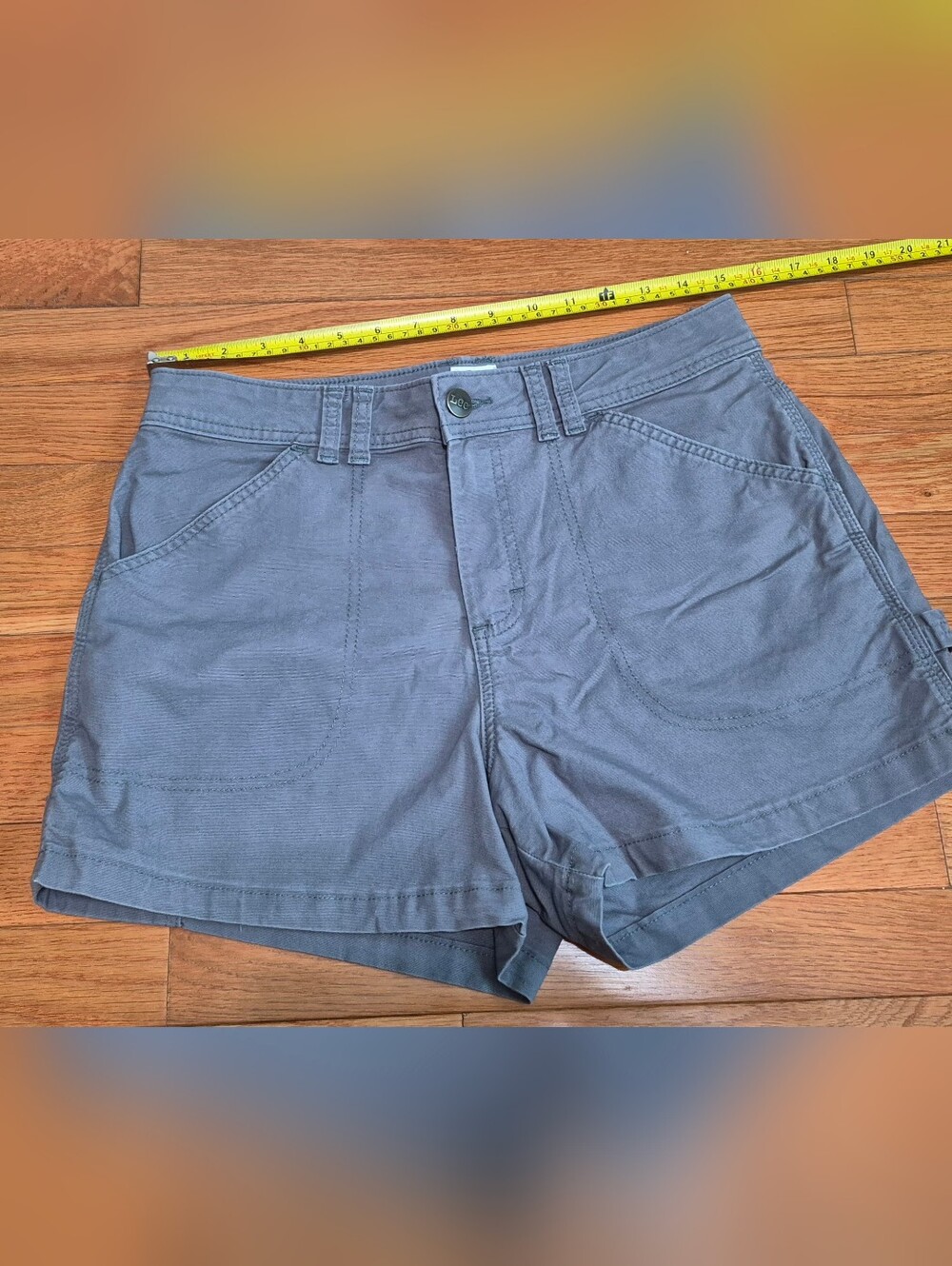 Lee Women's Gray Cotton Casual Shorts - EUC